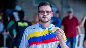 Santiago Arcila after winning the Pan Am Olympic qualifier.